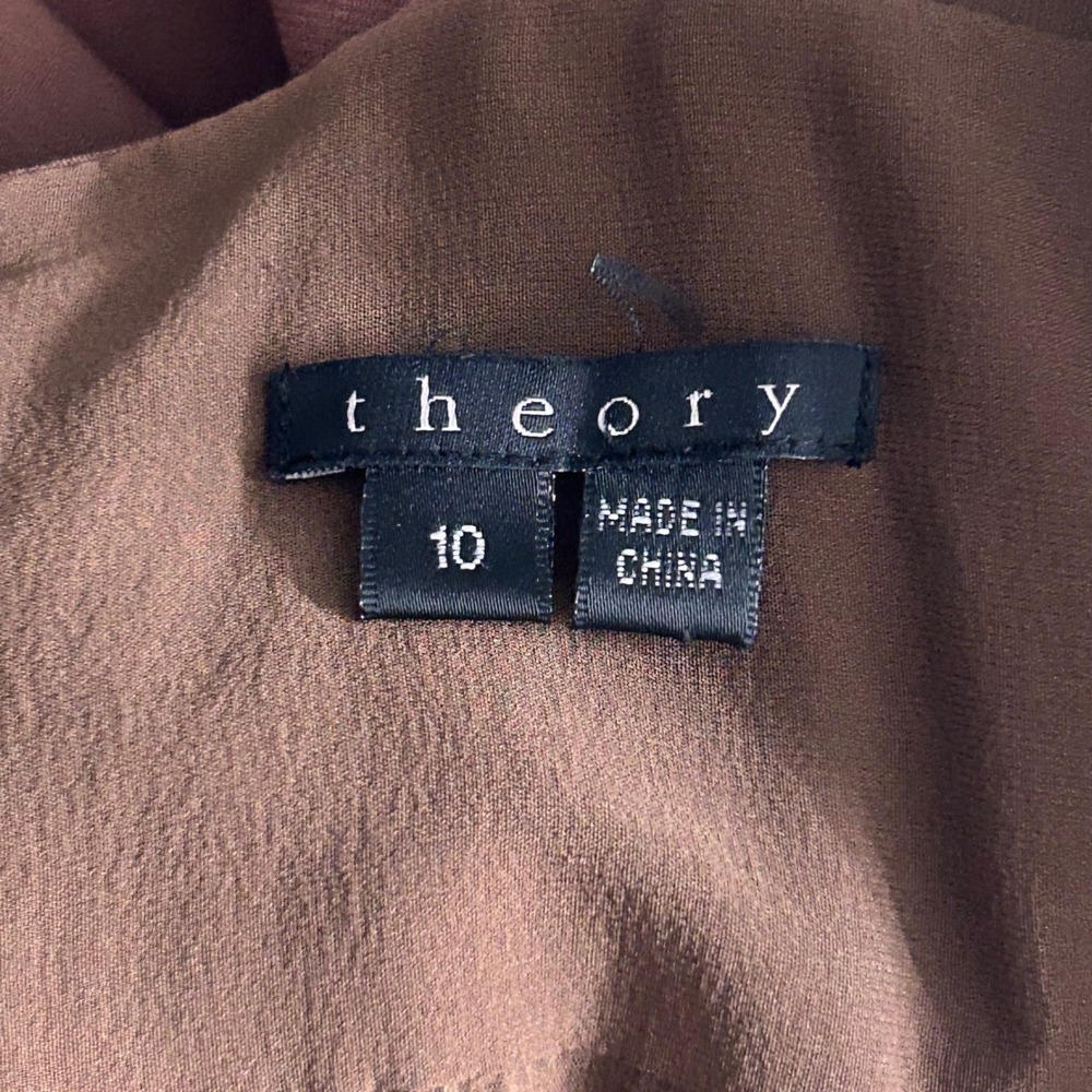 Theory Y2k‎ Babydoll Dress Brown 10 - Picture 6 of 14